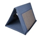 Domek trójkątny dla kota 42x32x31cm z drapakiem jeans