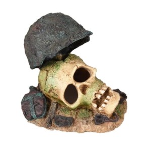 Dekoracja hełm Hadesa z czaszką 12x10x8cm