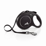 Smycz Flexi New Classic L taśma 5m 50kg czarna