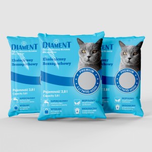 Diament żwirek silikonowy 3,8l niebieski