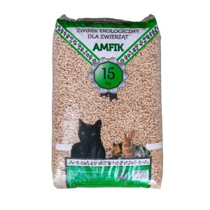 Pellet drewniany dla kota Amfik 15kg