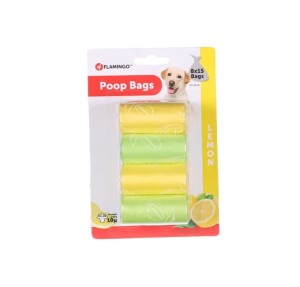 Woreczki higieniczne cytrynowe - 8 rolek po 15 szt