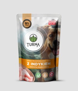 TURNA 500g indyk z marchwią dla psa