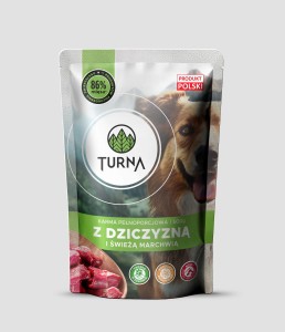 TURNA 500g dziczyzna z marchwią dla psa