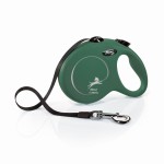Smycz Flexi New Classic L taśma 5m 50kg oliwkowa
