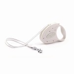 Smycz Flexi Glam Ornament S taśma 3m 12kg biała perła