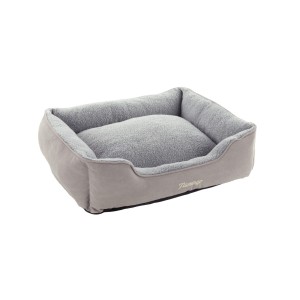 Legowisko prostokątne zamsz z pluszem 80x67x22cm