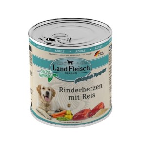 Land fleish 800g serca wołowe + ryż sensitive