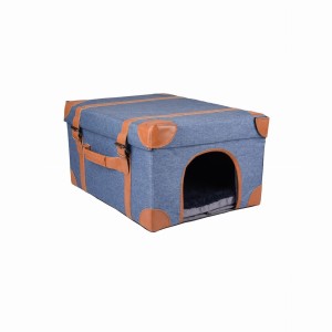 Domek prostokątny 44x33x24cm jeans